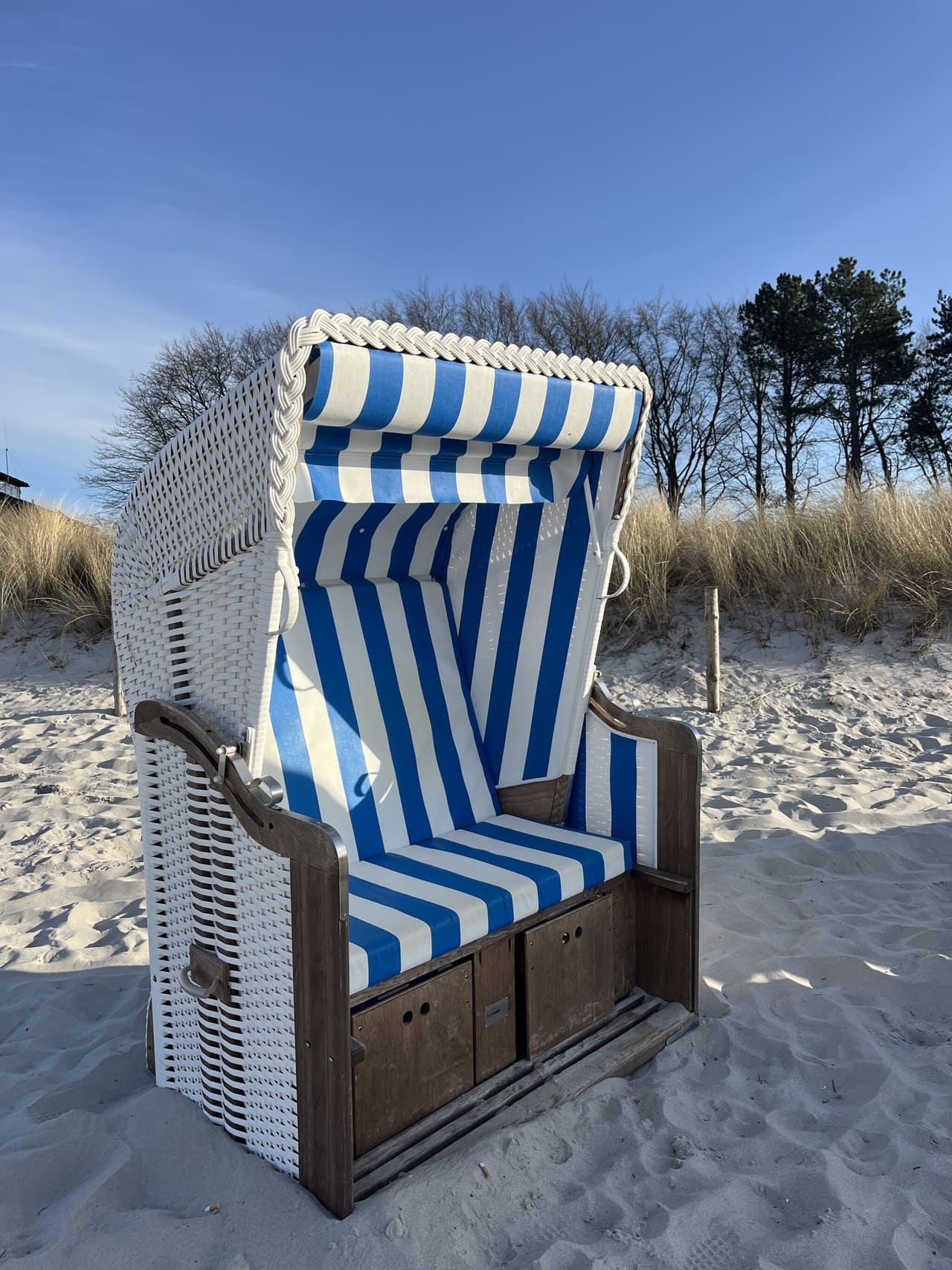 Strandkorb am Ostseestrand